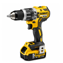 DeWalt XR Brushless Twin Kit – 18V – DCD796 Hammer Drill + DCF887 Impact Driver – 2 x 5Ah Batteries – DCK266P2-GB