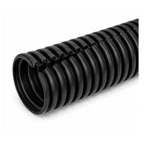 Flexible Split Conduit – Plastic – Black – 20mm x 50m