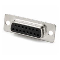 D-Type Connector – Female – Solder Bucket – Black – 9 Way