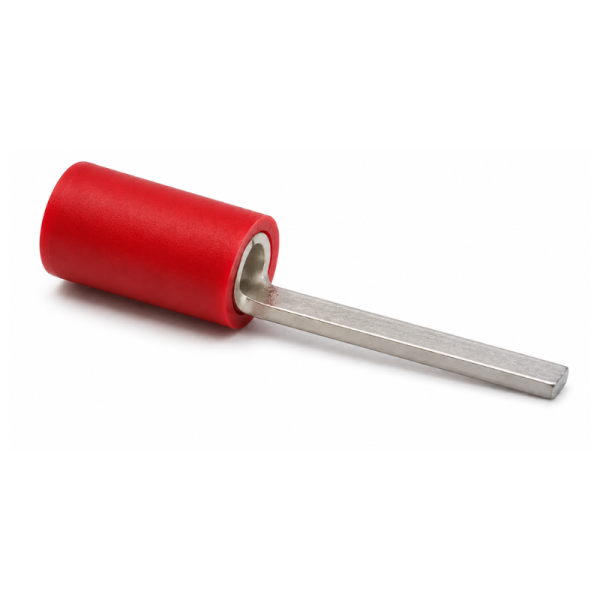 Blade Terminal – Red – 18mm Blade – Entry 0.5-1.5mm – Pack of 100