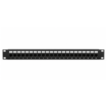 Keystone Patch Panel – Unloaded – 1U – 24 Port