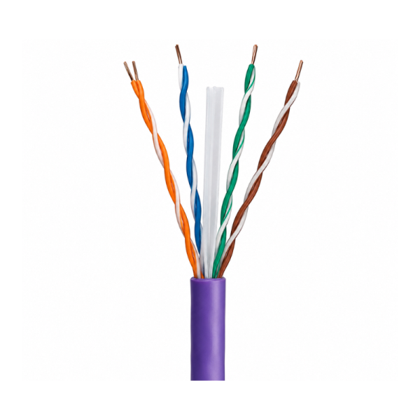 CAT6 F/UTP Cable – Stranded – LSOH – Purple – 305m Box