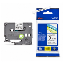Brother Label Tape TZE - 221 – Black on White – 9mm x 8m