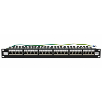 19″ Patch Panel – CAT6 – FTP - Shielded – 20/20 – 1U – 24 Port - Right Angled