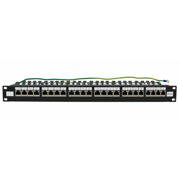 19" Patch Panel – CAT6 – FTP - Shielded – 20/20 – 1U – 24 Port - Right Angled