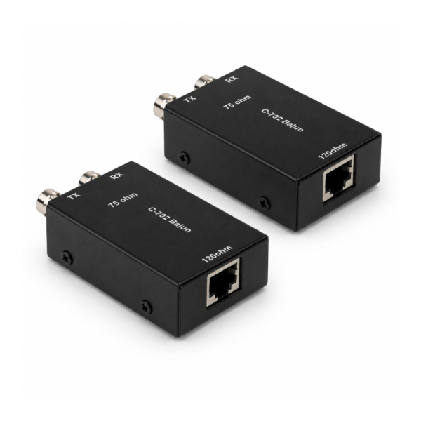 BNC Balun – RJ45 to 2x BNC (F)