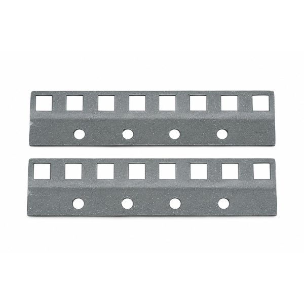 Conversion Bracket – 21" ETSI to 19" - 3U – Plain Rippled – Light Grey – Pair