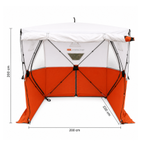 TED® Optima Jointers Tent by TRIGANO XL - Orange - 200 x 200 x 220cm