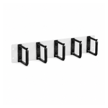 Horizontal Cable Guide – 5 Rings – 65mm – 1U – Plastic