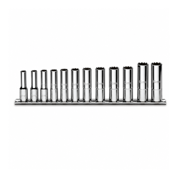 Beta Socket Set – 3/8" Drive – 12 Point – 12 Piece