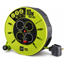 PRO-XT Cassette Cable Reel – 240V – 13A – 4 Socket – 10m