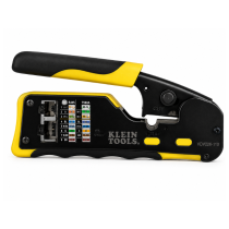 Klein Tools Ratchet Cable Crimper/Stripper/Cutter for Pass-Thru Connectors - VDV226-110