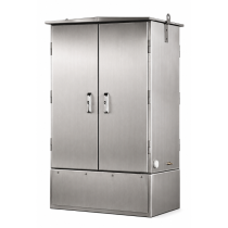 Rainford Marshalling Kiosk – Brushed Stainless – 1200H x 600W x 600D