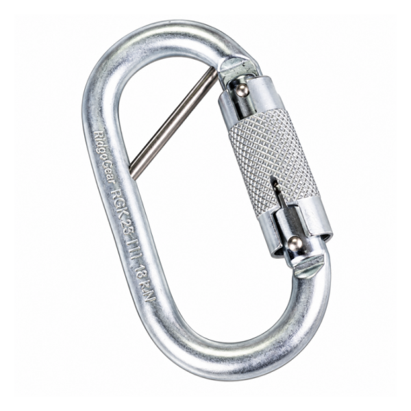 RidgeGear RGK2 Twist Lock Karabiner – 17mm – Steel – 25kN