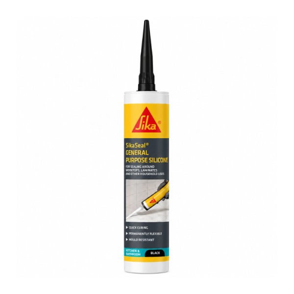 Sika SikaSeal® General Purpose Silicone Sealant – Black – 260ml