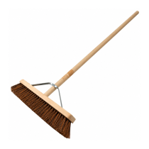 Stiff Bassine Broom – 450mm – Wooden Handle & Metal Stay