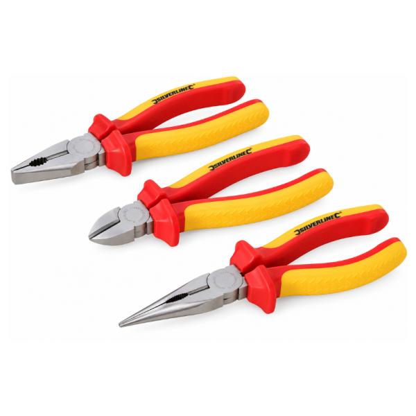 VDE Insulated Pliers Set – 3 Piece – 1000V