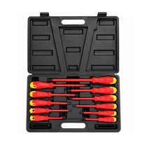 Insulated Soft Grip Electrical Screwdriver Set – 11 Piece – Mixed – 918535