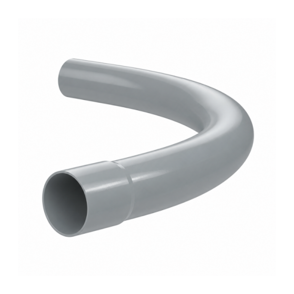 Duct Bend 110mm – 22.5° – 700mm Radius – Grey uPVC