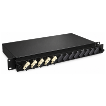 Fibre Optic Patch Panel – Pre-Loaded LC-SM – 12 Port – 8LC – 1U