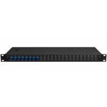 Excel Enbeam 24 Way Singlemode Fibre Optic Panel – 8 LC Duplex – 16 Fibre – Blue