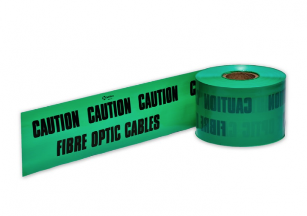 Tape Caution Fibre Optic Cables c/w tracer wire