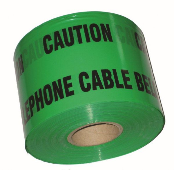 Tape Caution "Telephone Cable Below"